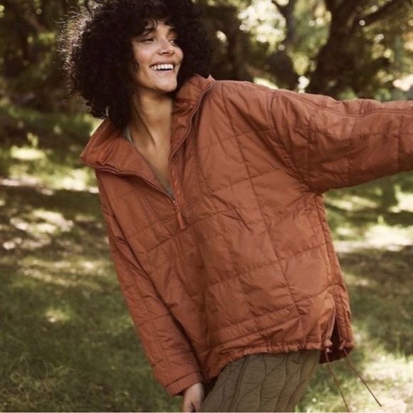 Free People Jackets & Blazers - NWT Free People Primaloft Riley Pullover Popover Quilted Puffer Jacket Coat sz s